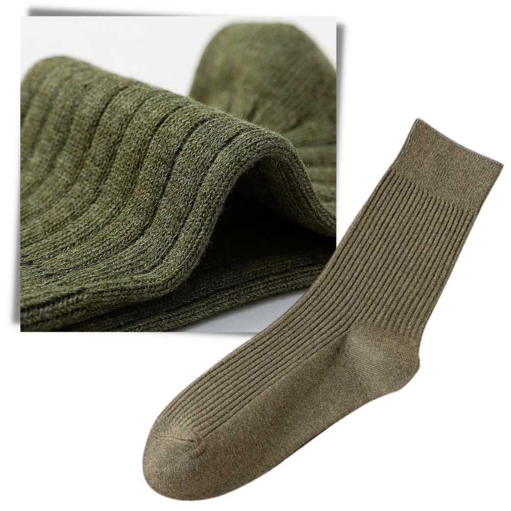 Chaussettes côtelées pour hommes (2 paires) – Image 6