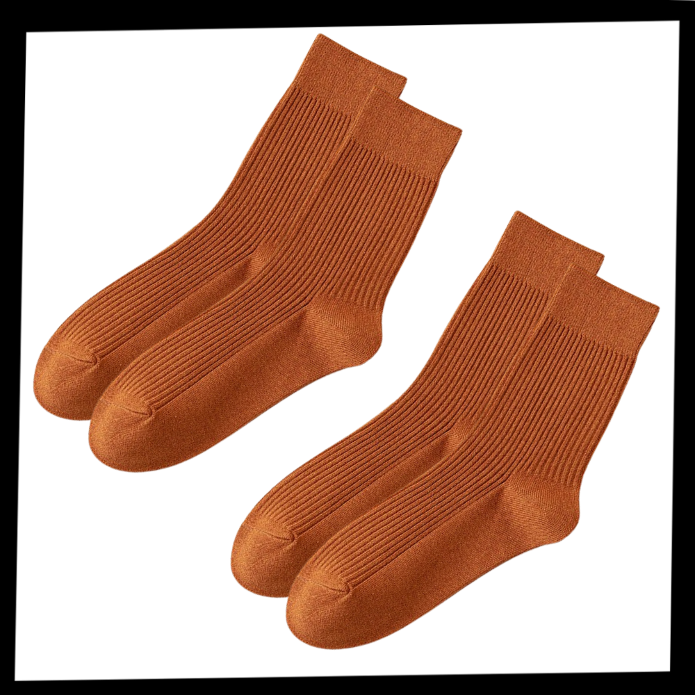 Chaussettes côtelées pour hommes (2 paires) – Image 9