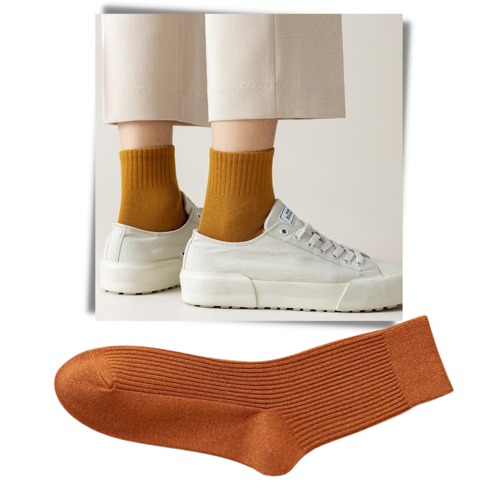Chaussettes côtelées pour hommes (2 paires) – Image 3