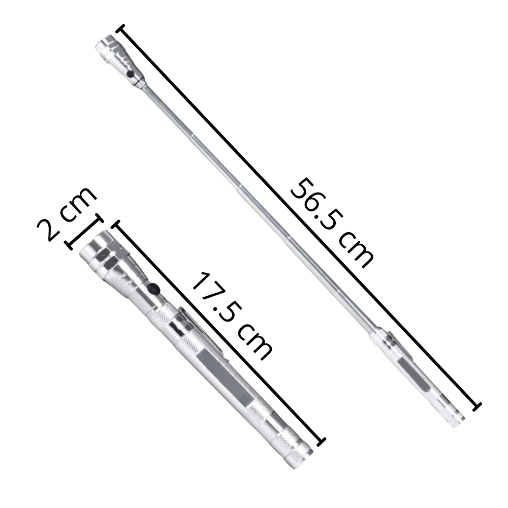 Lampe de poche à LED magnétique et télescopique – Image 8