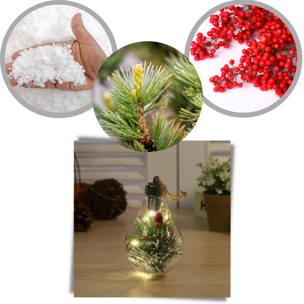 Ampoule Boule de Noël Transparente à LED – Image 5