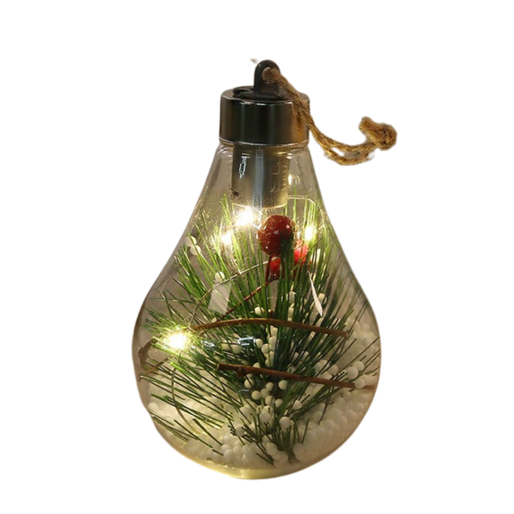 Ampoule Boule de Noël Transparente à LED – Image 9