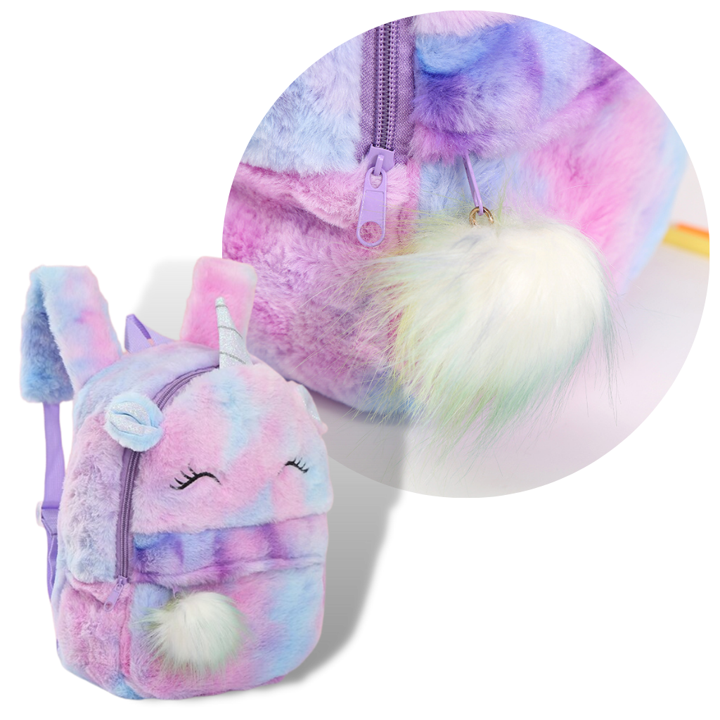 Sac à dos de Licorne en peluche pour filles – Image 3