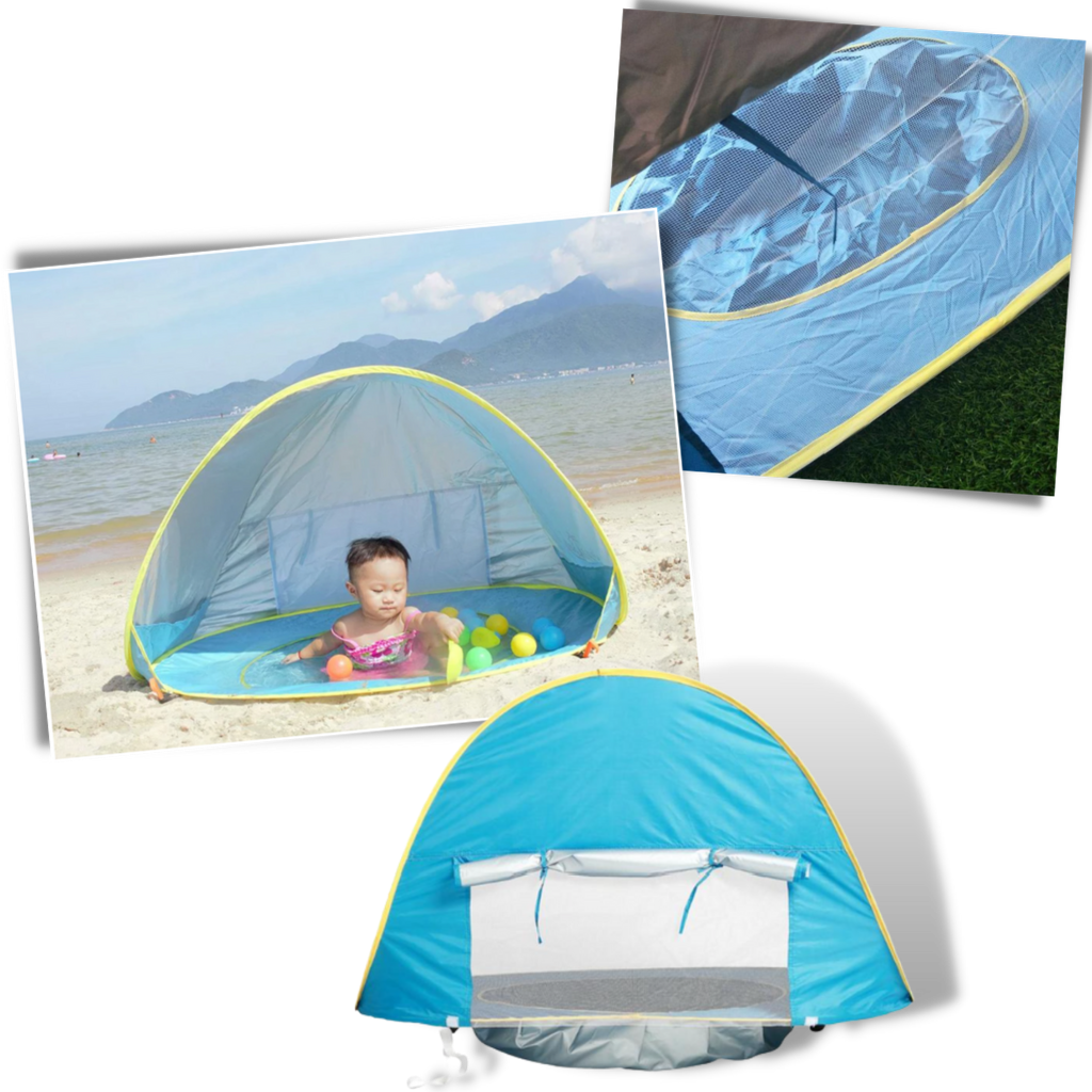 Tente de plage portative pour bébé avec mini-piscine – Image 5