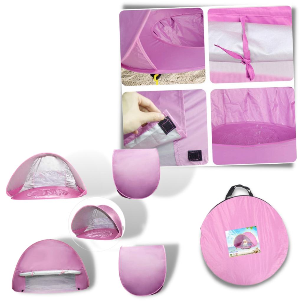 Tente de plage portative pour bébé avec mini-piscine – Image 4
