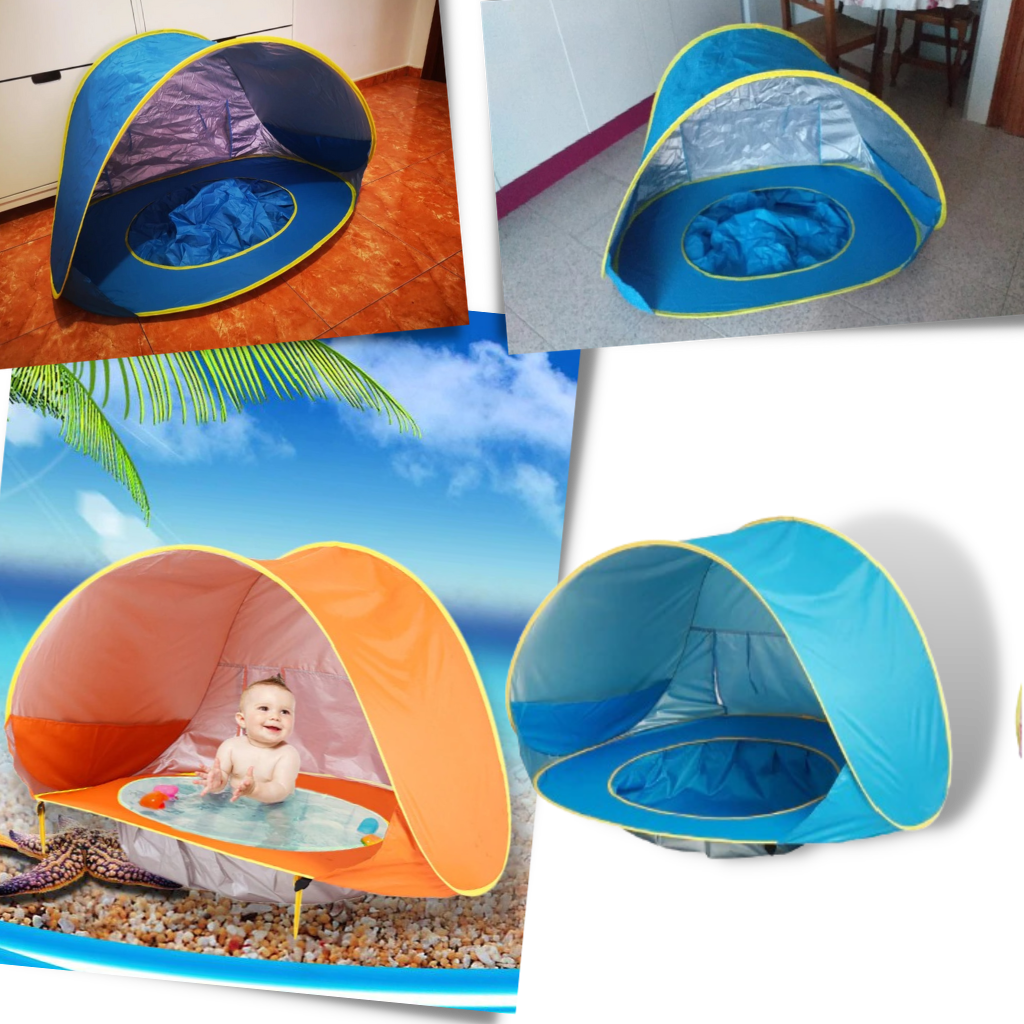Tente de plage portative pour bébé avec mini-piscine – Image 7