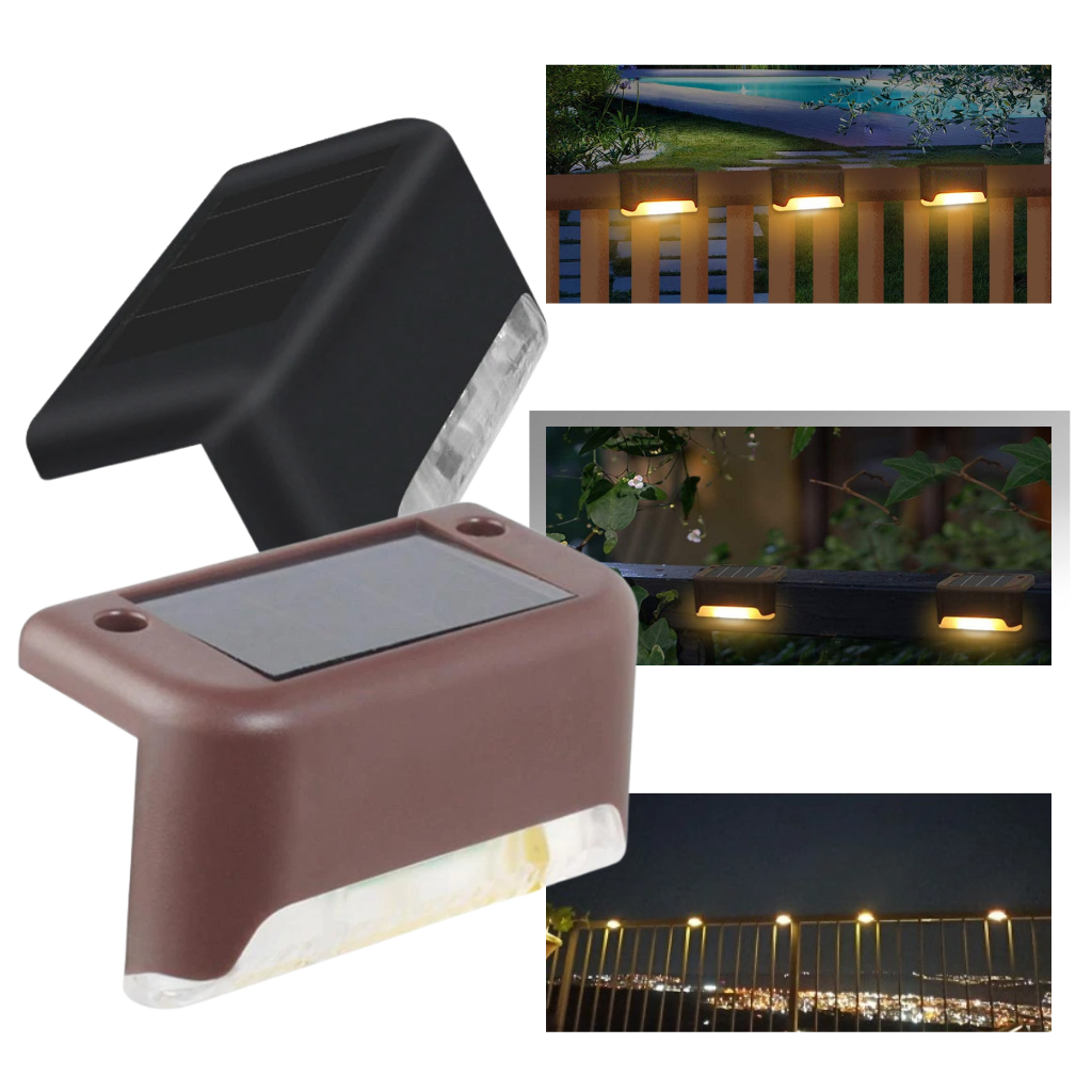 Lampes solaires à LED pour escalier (4 pièces) – Image 2