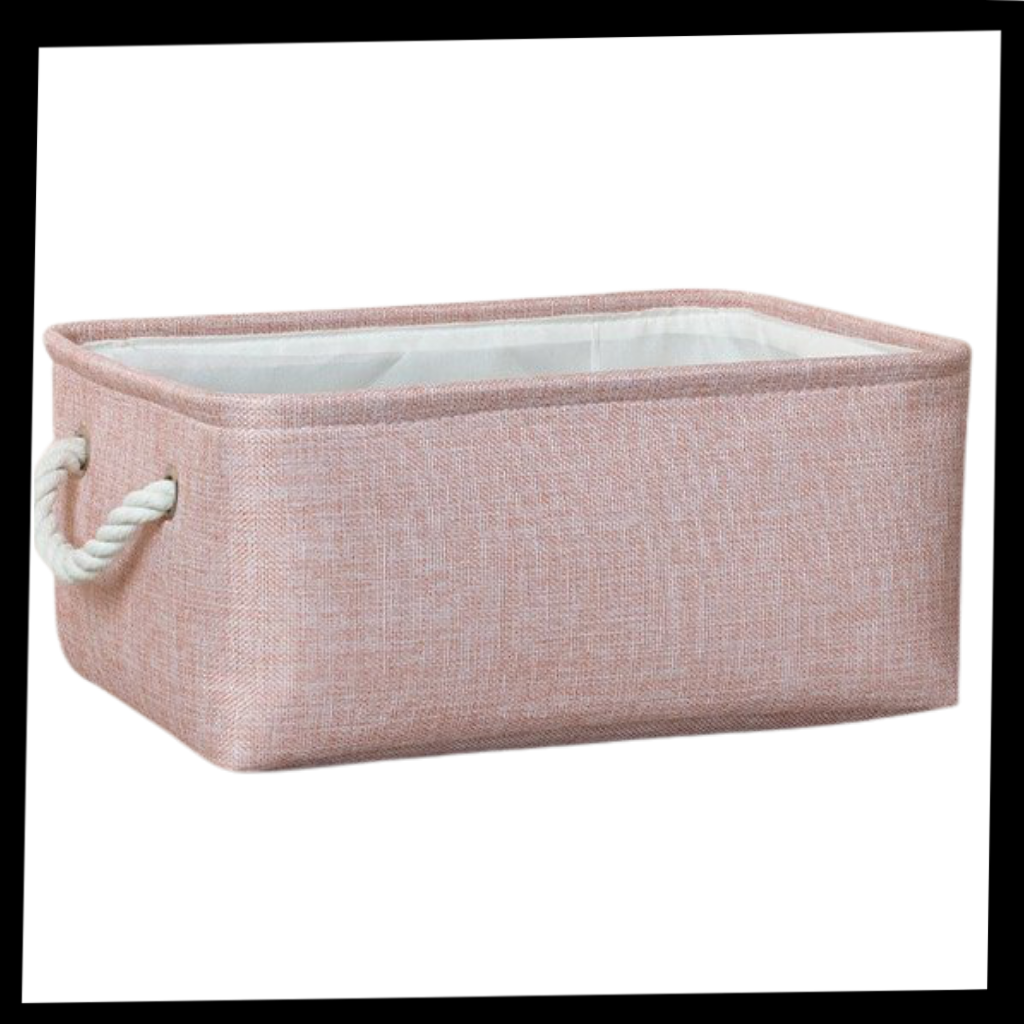 Panier à linge élégant avec poignées en corde – Image 8