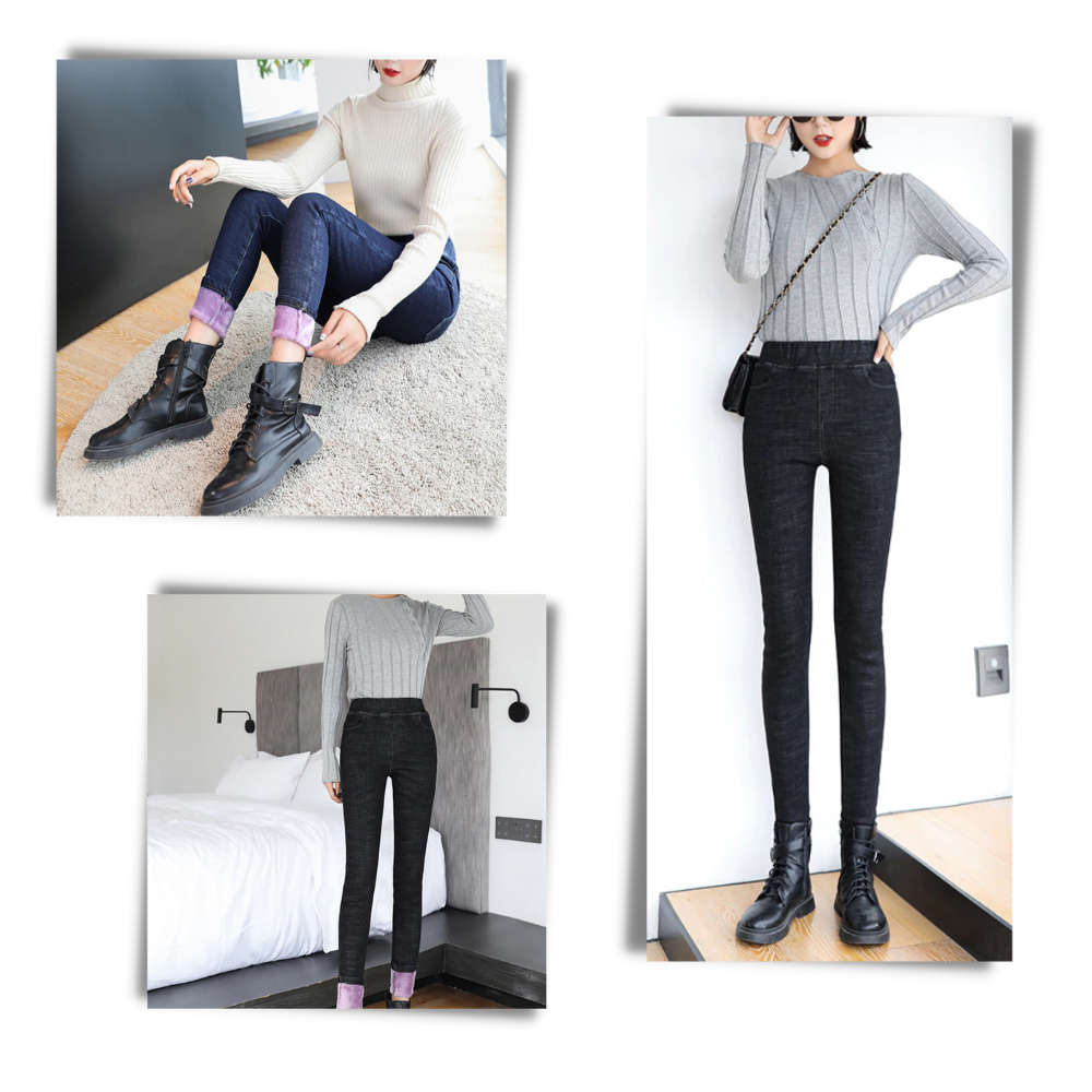 Jegging en laine polaire thermique pour femmes – Image 7