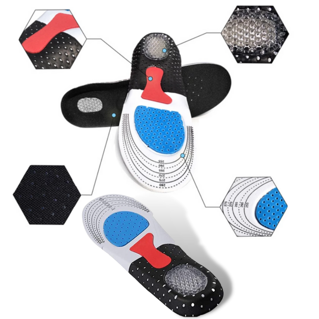 Semelles unisexes en gel pour chaussures de course – Image 5