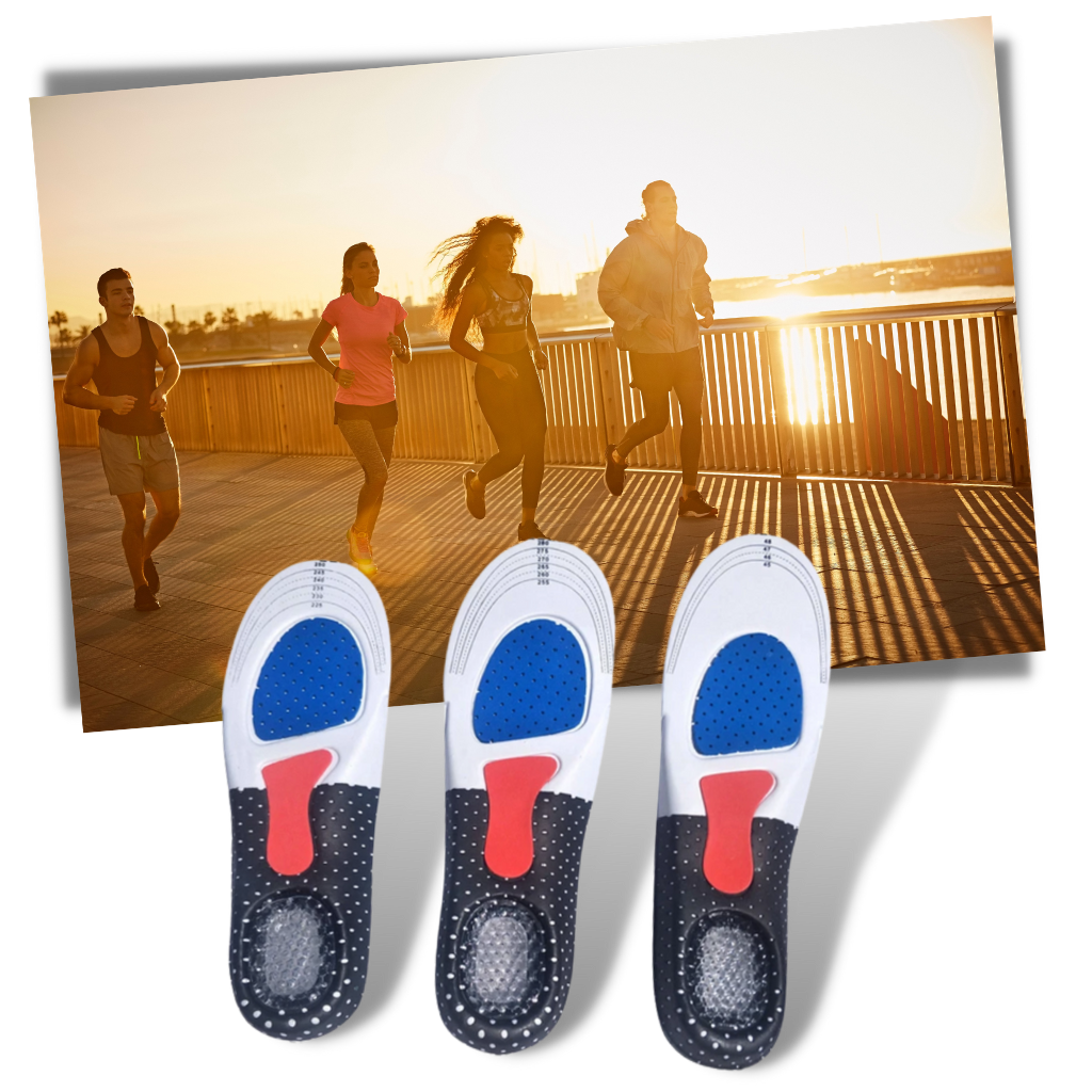 Semelles unisexes en gel pour chaussures de course – Image 7