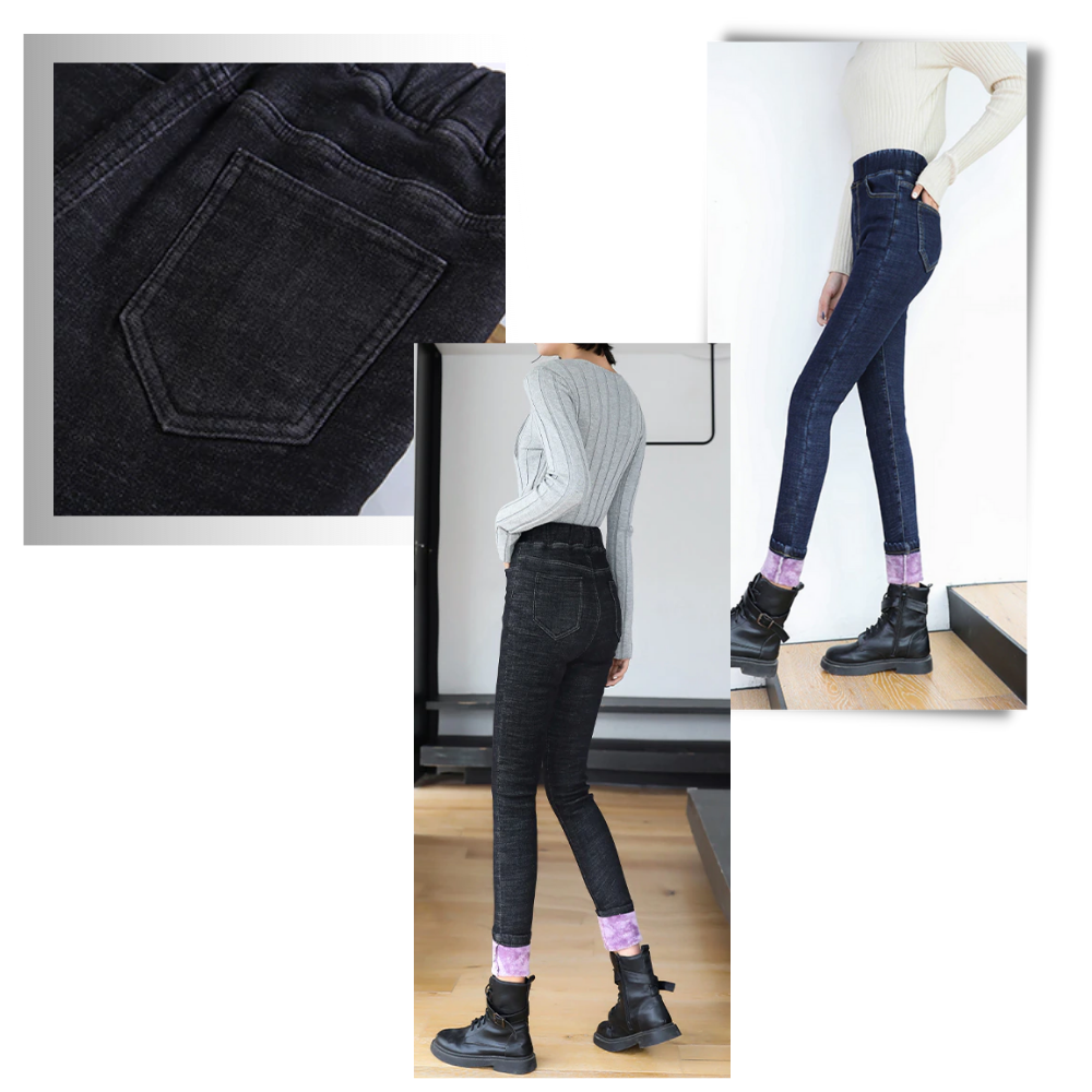 Jegging en laine polaire thermique pour femmes – Image 3