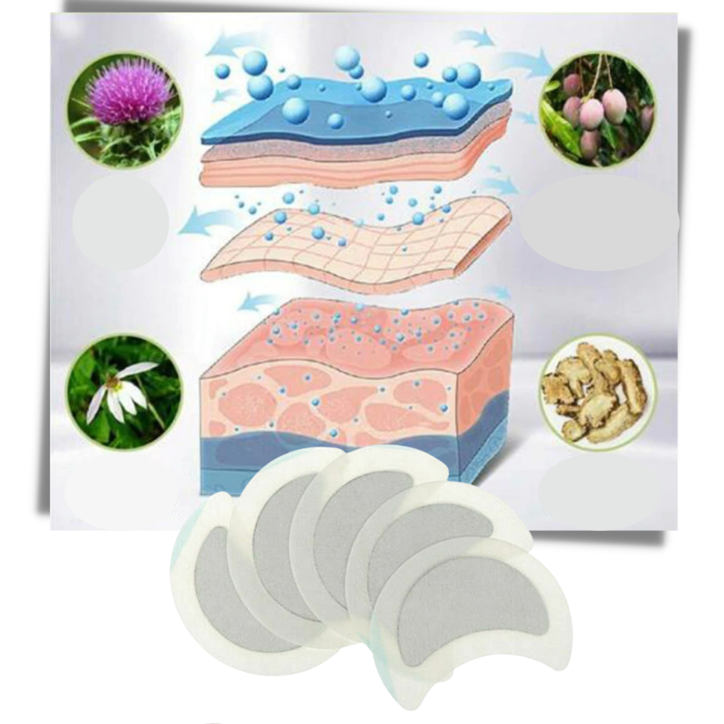 5 Patchs lymphatiques à base de plantes anti-transpiration – Image 3